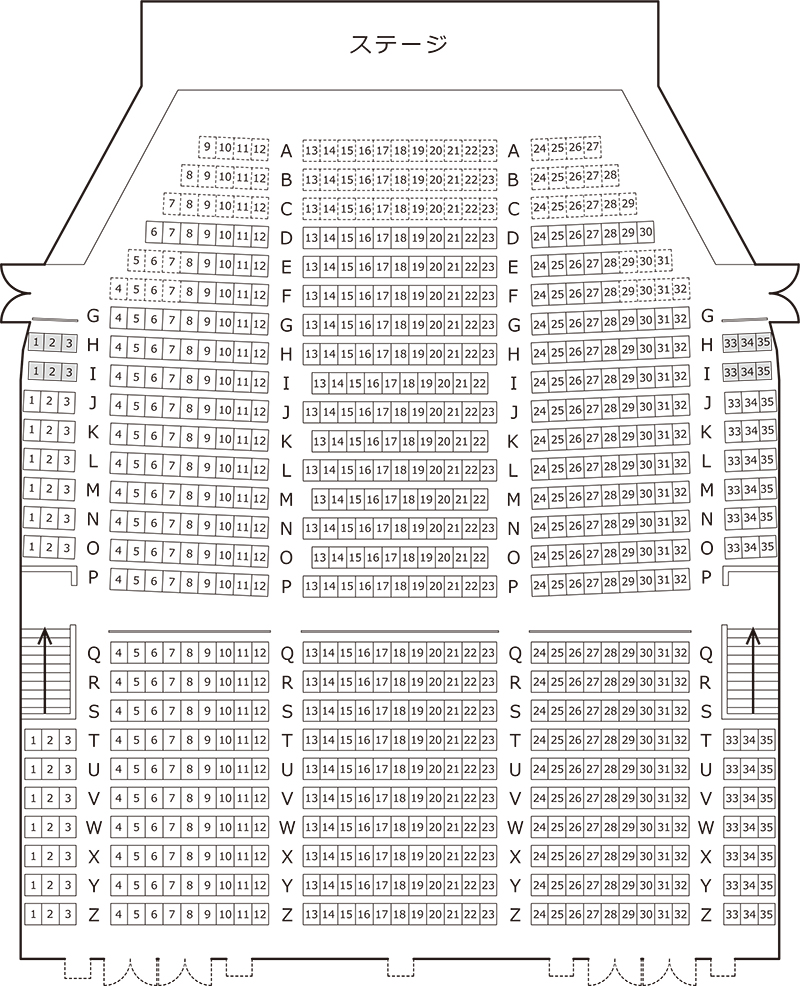 ホール座席表